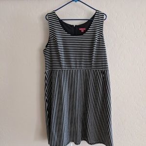 Striped midi dress